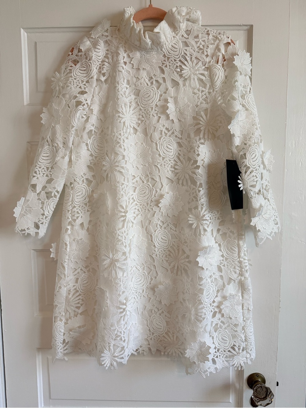 Tuckernuck White Floral Lace Mini Dress (see details)